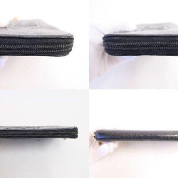 CHANEL Caviar Leather Zip around Long Wallet - Picture 8 of 15